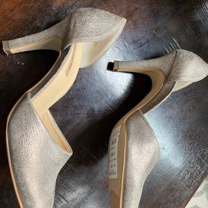 Paul Green metallic leather d’orsay pump size 5.5